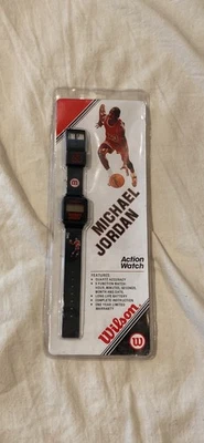 Reloj de acción Michael Jordan Chicago Bulls Wilson vintage, nuevo en paquete Foto 1 de 2