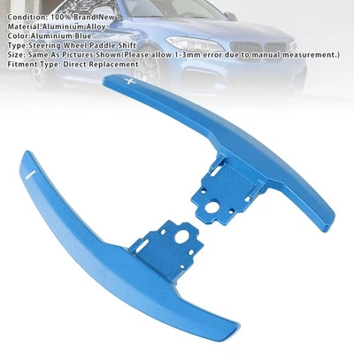 Paddle Shifter Extension For BMW F Series F30 F31 F32 F10 X3 X5 Aluminium Blue.， Foto 1 de 4
