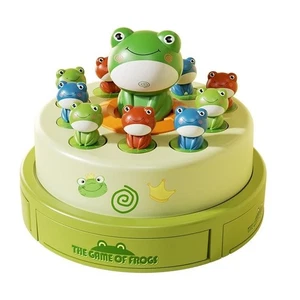 Kid Montessori Toy Launch Frog Cartoon Flying Frog Catching Funny Toy Developmen - Picture 1 of 6