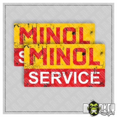 2 pegatinas MINOL RDA marca de culto / pegatinas decorativas vintage Trabant, Wartburg - Imagen 1 de 3