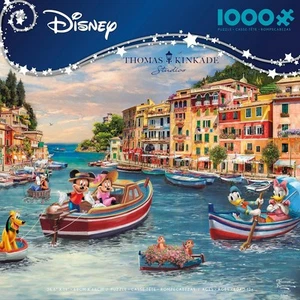 Ceaco - Thomas Kinkade - Disney - Mickey & Minnie in Italy - 1000 Piece... - Bild 1 von 1