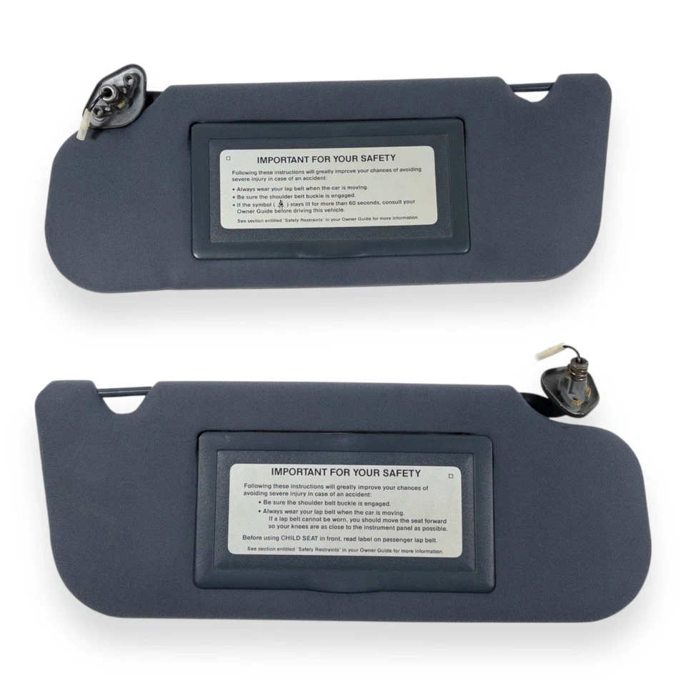 1989-1997 Ford Thunderbird Mercury Cougar Driver & Passenger Side Sun Visor Pair - Image 1 of 4