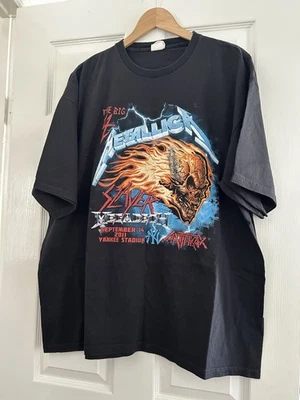Vintage T-Shirt The Big 4 NYC Slayer Megadeth Anthrax Metallica Tour 2011 - Image 1 of 3