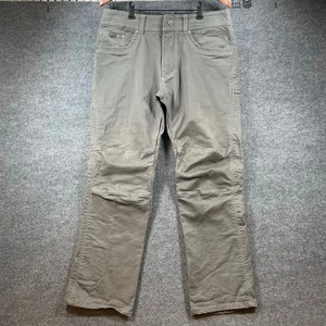 Pantalones de mezclilla Kuhl Rebel cosidos en silla de montar para hombre 34X30 tela de sarga gris sendero al aire libre - Imagen 1 de 13