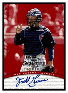 1997 Donruss Signature Series Autographs Blue NNO Todd Greene Anaheim Angels - Picture 1 of 2