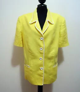 LUISA SPAGNOLI Giacca Donna Lino Flax Woman Jacket Sz.XL - 48 - Imagen 1 de 4