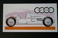 Auto Union 4.3 Litre Super Charged Racing Car    Illustrated Small Card   