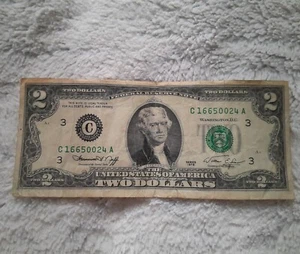1976 Series 2 dollar bill C series - Picture 1 of 7