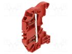 600V Red Connector: Rails 0,2 2, 5mm2 snk Clamps: 2 Way :1