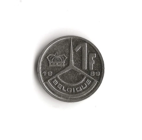 1989 Belgium - 1 Franc - 476 Cover