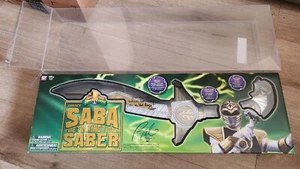 SIGNED Legacy Saba Talking Tiger Saber White Ranger MMPR Power Rangers + Case - Picture 1 of 7