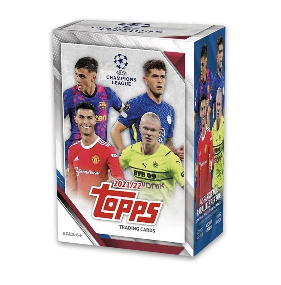 Topps 2021-22 UEFA Champions League Collection Soccer Blaster Box - 6 Cards