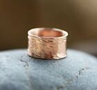 Pure Copper Band Copper Ring Hammered Copper Ring Wedding Band Mans Band All Siz