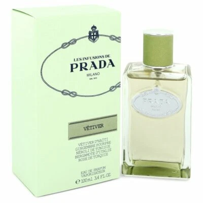 Infusion De Vetiver Colônia Masculina da Prada 3,4 oz/100 ml EDP Caixa Simples - Imagem 1 de 4