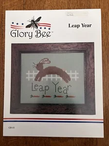 Glory Bee Leap Year Bunny Cross Stitch Chart - Picture 1 of 2