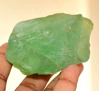 100% Natural Verde Colombia Esmeralda Fluorita 1206.0 CT Muestra Faceta Áspera Foto 1 de 4