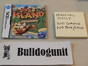 Pogo Island Nintendo DS Manual Only No Game 