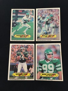 1983 NEW YORK JETS TOPPS STICKER GASTINEAU, TODD, WALKER, MCNEIL FOOTBALL CARD