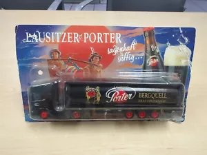 Lausitzer Porter Diecast German Toy Beer Truck Grell-Werbemittel - Bild 1 von 3