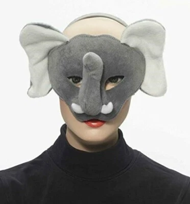 Animal Masks Faux Fur Over Plastic Asso Animal Sound 3/4 Face Mask W/ Headband - Image 1 of 4