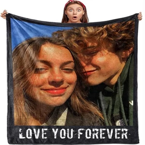 Coperta personalizzata con foto personalizzate tutte le taglie coperte per regali fidanzato - Foto 1 di 15