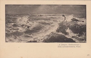 Benes Weaver Artist Postcard Ancient Triton Fight Girl Art 2209084 - Picture 1 of 2