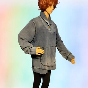 Women’s Merona XL Soft Distressed Washed Boyfriend Sweater Sweatshirt T08 - Picture 1 of 6