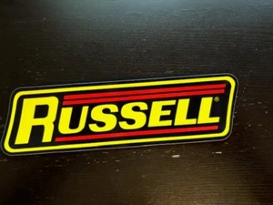 RUSSELL Sticker 9X2 Original Racing Hot Rod Automotive - Picture 1 of 1