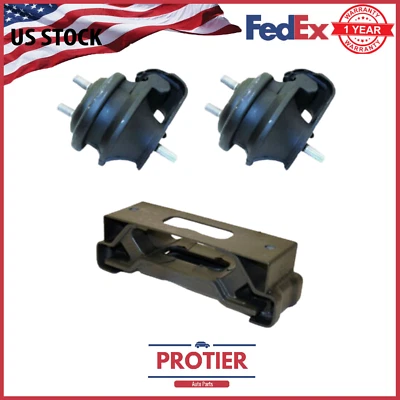 Juego de 3 piezas de montaje de motor y transmisión para Suzuki Grand Vitara 2006-2008 2,7 L-V6 Foto 1 de 3