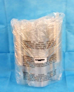 100 Sets (16Oz) Disposable Crystal Clear Plastic Cups with Flat Lids - Picture 1 of 4