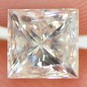 Princess Shape Diamond Loose Certified White F/SI3 Natural Enhanced 0.90 Carat - Picture 1 of 7