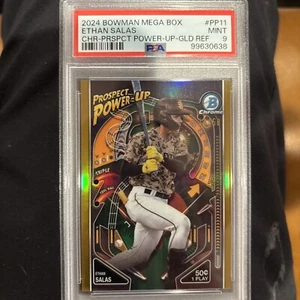 2024 Bowman Ethan Salas Prospect Power Up Gold Refractor PSA 9 - Picture 1 of 2
