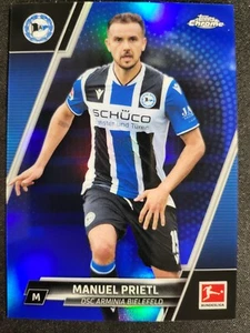 2021-22 Topps Chrome Bundesliga Manuel Prietl BLUE REFRACTOR /150 Arminia #22 - Picture 1 of 3
