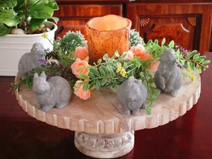 Gray Resin Bunny Rabbit Figurine 4 to Choose From - Picture 1 of 10