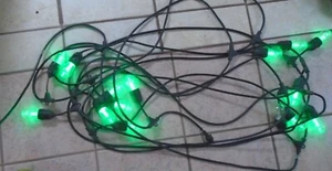 Cadena de luces que cambian de color para exteriores 52 pies, 15 bombillas irrompibles resistentes a la intemperie - Imagen 1 de 8