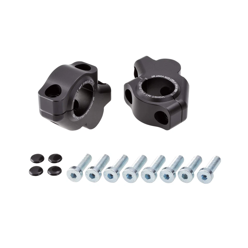 Lenkererhöhung 30mm schwarz mit Versatz für BMW G 650 X-Country (06-10) E65X - Изображение 1 из 1