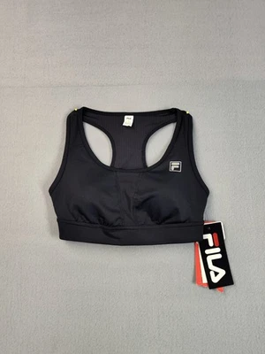 Sujetador deportivo FILA para mujer S negro rendimiento correr informal ligero relajado Foto 1 de 4