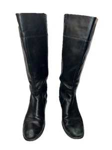 Botas de cuero negras Corso Como talla 8EC hasta la rodilla CN07 cremallera 14” 1,5” tacón VER - Imagen 1 de 24