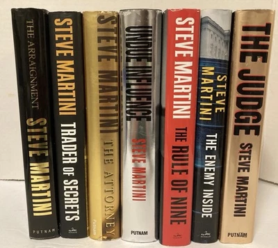 Lot Of 7 Steve Martini Hardback Books Dust Jacket Paul Madriani Novels + Others - Imagem 1 de 4