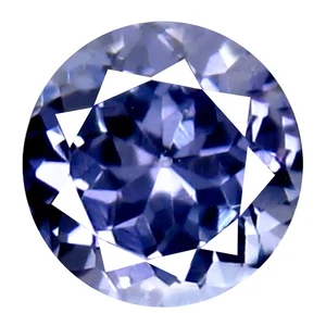 0.61 ct Great looking Round Cut (5 x 5 mm) Un-Heated Bluish Violet Tanzanite - Picture 1 of 1