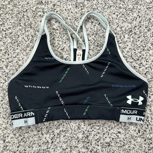 Under Armour Mädchen Sport BH Größe L schwarz Grafikdruck - Bild 1 von 6