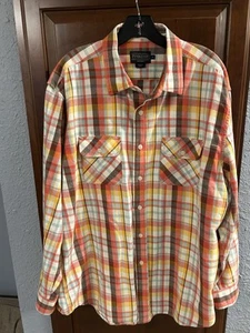 Surf Pendleton Plaid Button Down Short Sleeve Casual Shirt Men’s Size X-Large - Picture 1 of 7