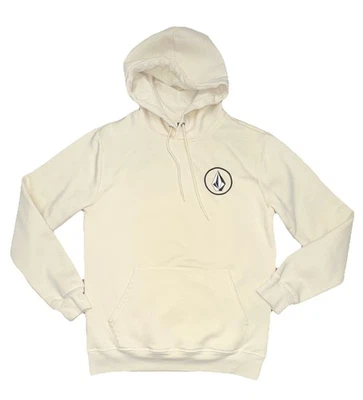 Sudadera con capucha beige Volcom para hombre talla pequeña Foto 1 de 4