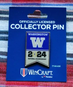 2024 College Football National Championship Game Pin Washington Huskies - Picture 1 of 1