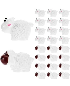 48 Pcs Mini Garden Miniature Sheeps Small Herd of Sheeps Fairy Garden Sheep T... - Picture 1 of 8