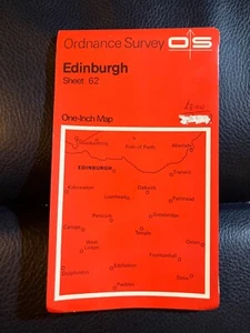 Ordnance Survey One Inch Map, Edinburgh, sheet 62, 1965 - Picture 1 of 1
