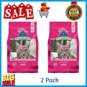 Blue Buffalo Wilderness High Protein Salmon Dry Cat Food for Adult Cats 4lb.Bag - Picture 1 of 10