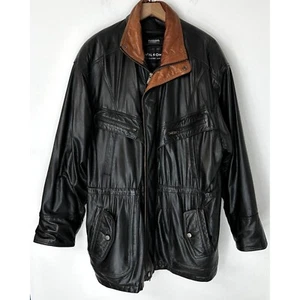 Chaqueta Wilsons de cuero negra Thinsulate para hombre grande vintage retro 1990 - Imagen 1 de 13