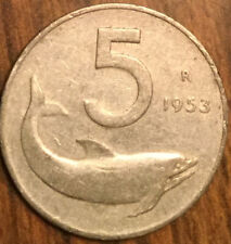 1953 ITALY 5 LIRE COIN