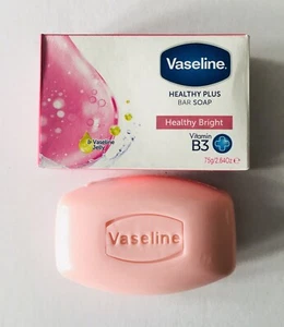 6 Vaseline Jelly Healthy Bright Skin Soap Vitamin B3 Niacinamide Face Body Wash - Picture 1 of 6